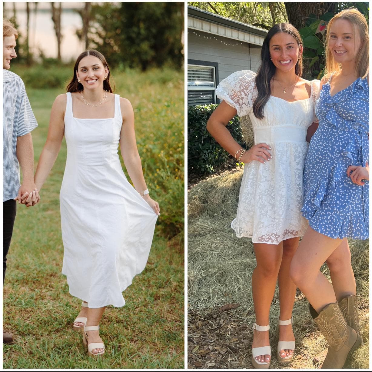 Before and after spray tan transformation